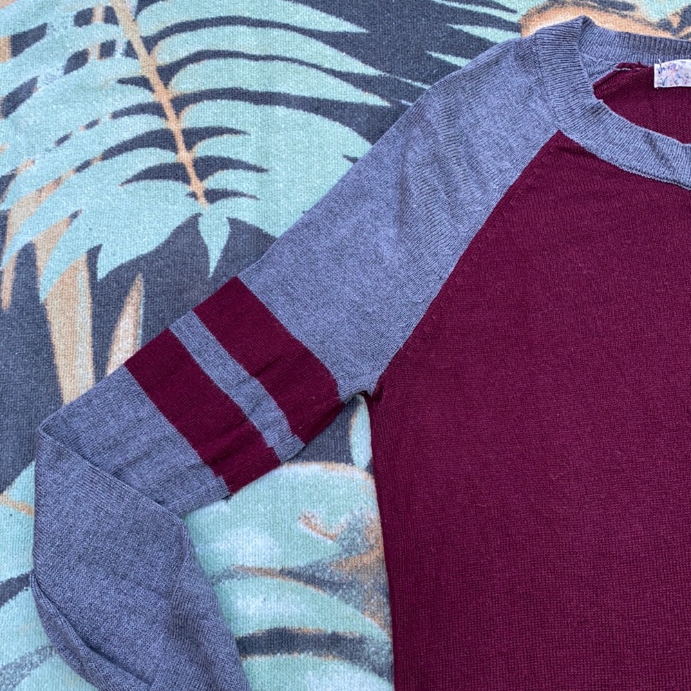 Varsity Stripe Raglan Sweater - Picture 2 of 4